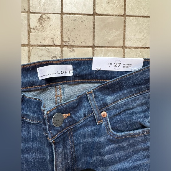 Loft modern skinny 4 27 Jeans nwt - Picture 3 of 4